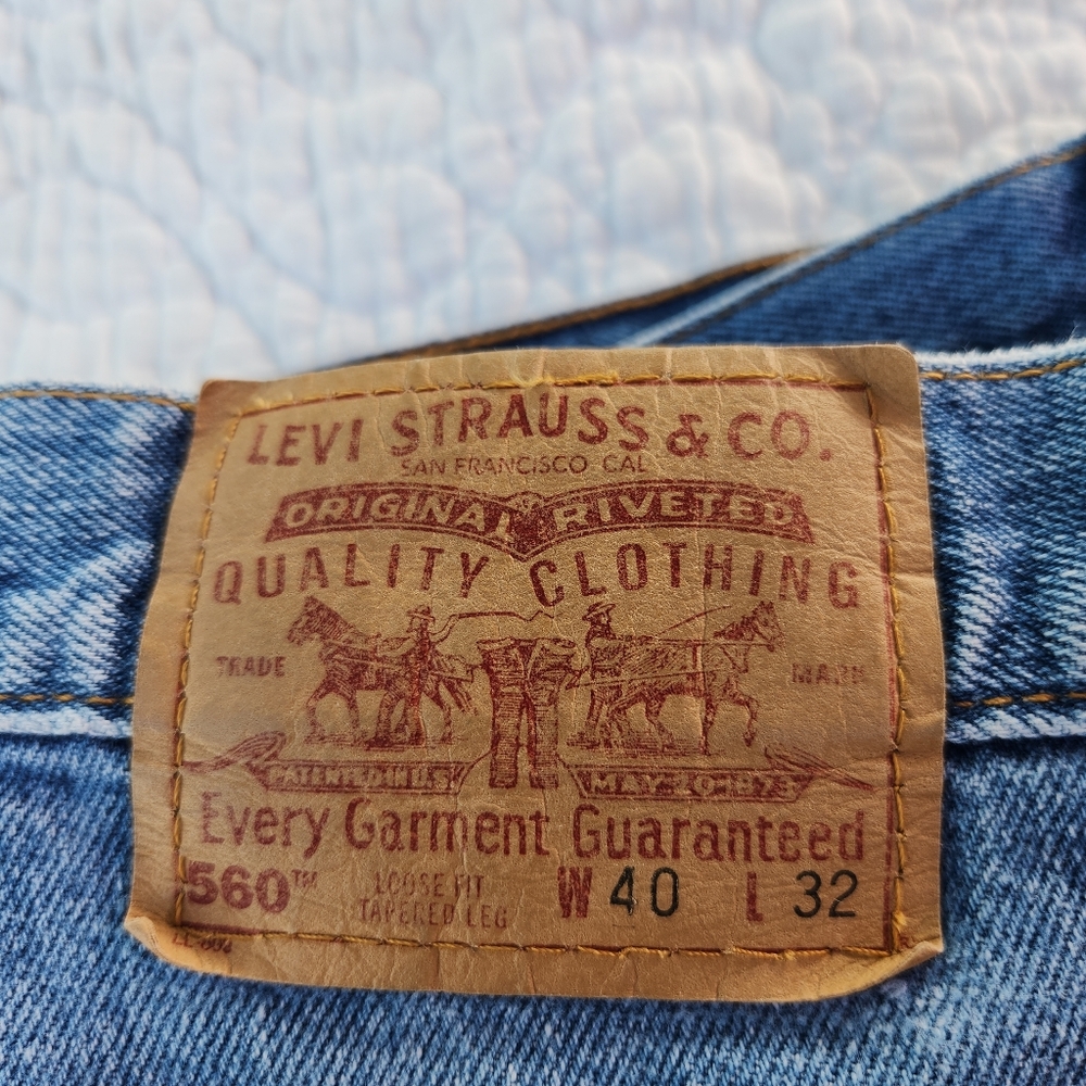Levi's 560 40x32 Blue Denim Loose fit